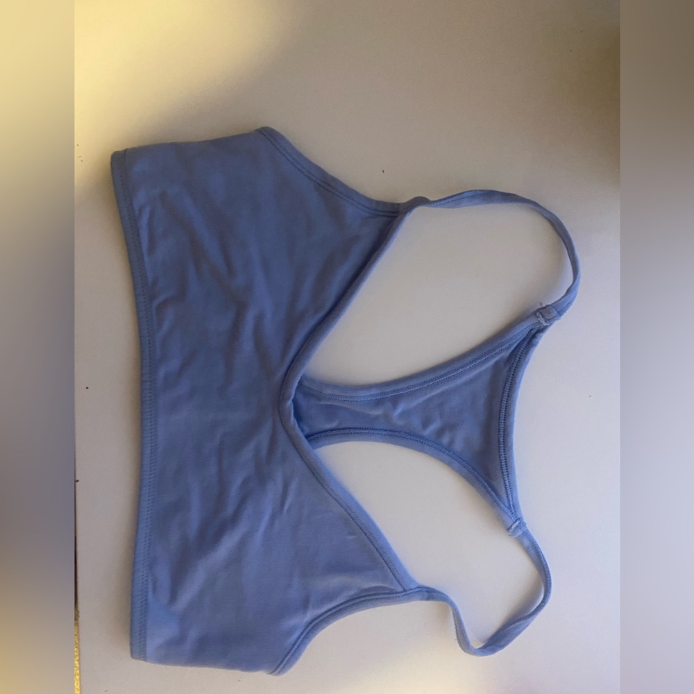 Victoria Secret PINK Women's Blue Sports Unlined  Strappy Bralette Large